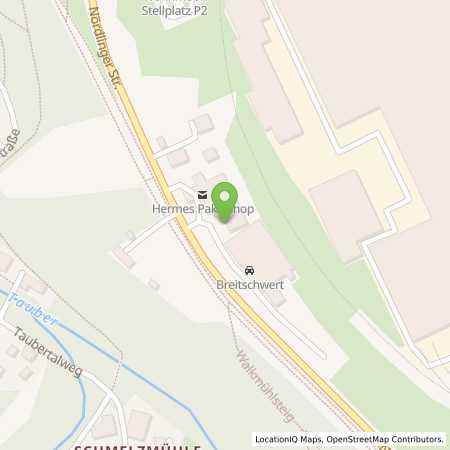 Standortübersicht der Strom (Elektro) Tankstelle: Auto- Breitschwert GmbH & Co. KG in 91541, Rothenburg ob der Tauber