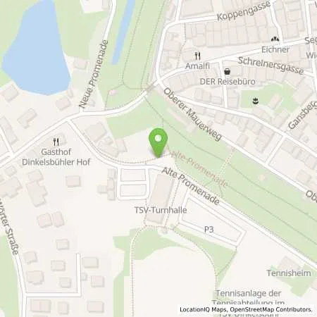 Standortübersicht der Tankstelle Stadtwerke Dinkelsbühl in 91550 Dinkelsbühl