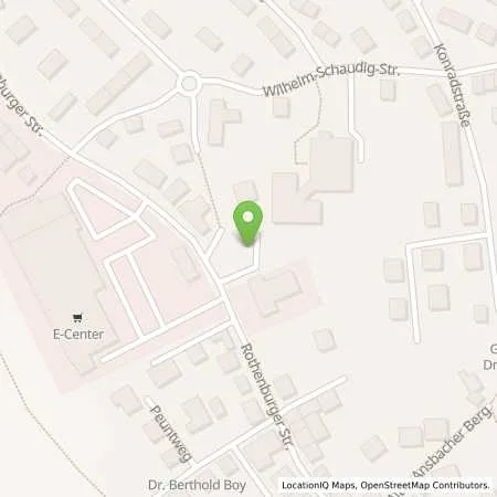 Standortübersicht der Tankstelle Stadtwerke Feuchtwangen in 91555 Feuchtwangen