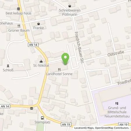 Standortübersicht der Tankstelle N-ERGIE Aktiengesellschaft in 91564 Neuendettelsau