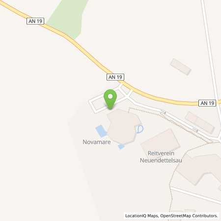 Standortübersicht der Strom (Elektro) Tankstelle: Gemeindewerke Neuendettelsau Eigenbetrieb in 91564, Neuendettelsau