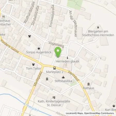 Standortübersicht der Tankstelle N-ERGIE Aktiengesellschaft in 91567 Herrieden