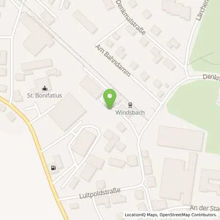 Standortübersicht der Tankstelle Stadtwerke Windsbach in 91575 Windsbach