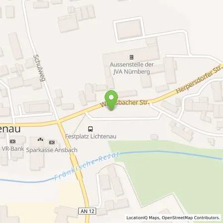 Standortübersicht der Tankstelle Gemeindewerke Markt Lichtenau in 91586 Lichtenau