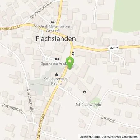 Standortübersicht der Tankstelle N-ERGIE Aktiengesellschaft in 91604 Flachslanden