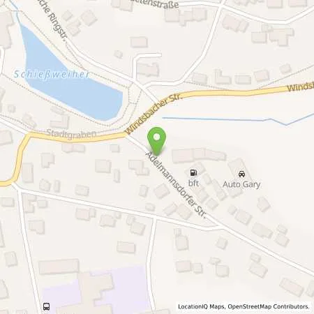 Standortübersicht der Tankstelle Auto Gary GmbH in 91639 Wolframs-Eschenbach