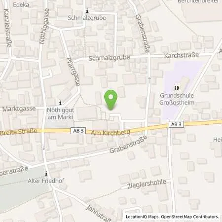 Standortübersicht der Tankstelle Markt Großostheim in 63762 Großostheim