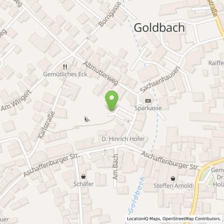 Standortübersicht der Strom (Elektro) Tankstelle: Elektrizitätswerk Goldbach-Hösbach GmbH & Co. KG in 63773, Goldbach