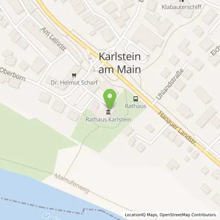 Standortübersicht der Tankstelle Süwag Energie AG in 63791 Karlstein am Main