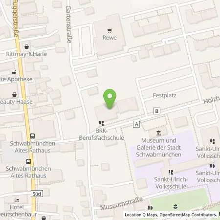 Standortübersicht der Tankstelle Lechwerke AG in 86830 Schwabmünchen