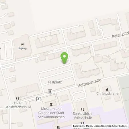 Standortübersicht der Tankstelle Lechwerke AG in 86830 Schwabmünchen