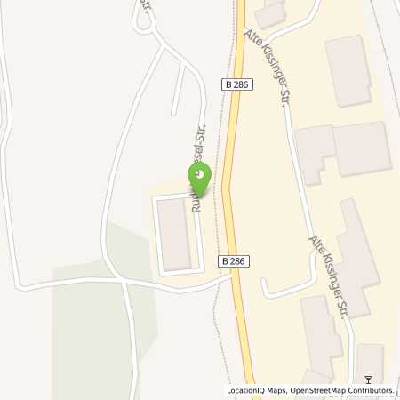 Standortübersicht der Strom (Elektro) Tankstelle: EnBW mobility+ AG und Co.KG in 97688, Bad Kissingen