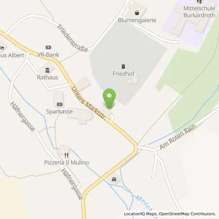 Standortübersicht der Tankstelle ÜZ Mainfranken eG in 97705 Burkardroth