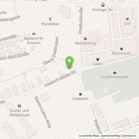 Standortübersicht der Tankstelle Stadtwerke Hammelburg GmbH in 97762 Hammelburg