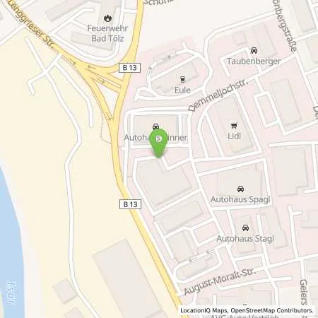 Standortübersicht der Tankstelle Lechwerke AG in 83646 Bad Tölz