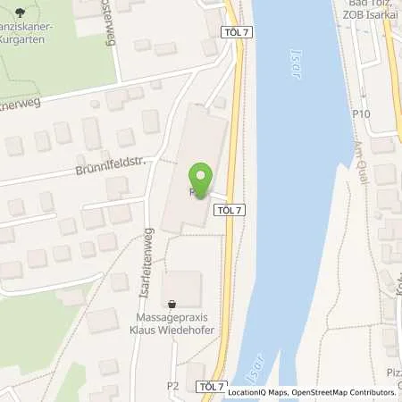 Standortübersicht der Tankstelle Stadtwerke Bad Tölz GmbH in 83646 Bad Tölz