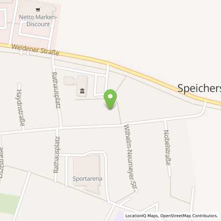 Standortübersicht der Strom (Elektro) Tankstelle: N-ERGIE Aktiengesellschaft in 95469, Speichersdorf