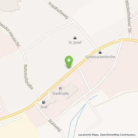 Standortübersicht der Tankstelle N-ERGIE Aktiengesellschaft in 95482 Gefrees