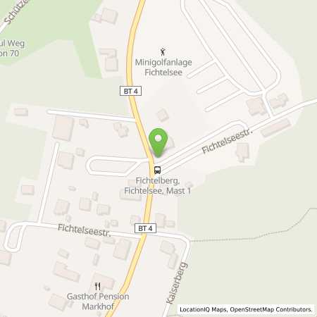 Standortübersicht der Strom (Elektro) Tankstelle: N-ERGIE Aktiengesellschaft in 95686, Fichtelberg