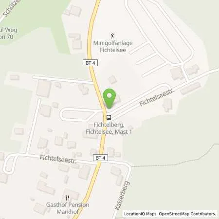 Standortübersicht der Tankstelle N-ERGIE Aktiengesellschaft in 95686 Fichtelberg