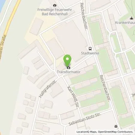 Standortübersicht der Tankstelle Stadtwerke Bad Reichenhall KU in 83435 Bad Reichenhall