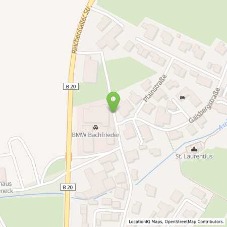 Standortübersicht der Strom (Elektro) Tankstelle: Autohaus Bachfrieder GmbH & Co. KG in 83451, Piding