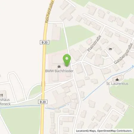 Standortübersicht der Tankstelle Autohaus Bachfrieder GmbH & Co. KG in 83451 Piding