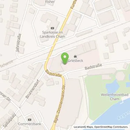 Standortübersicht der Tankstelle amperio GmbH in 93413 Cham