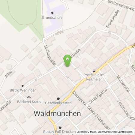 Standortübersicht der Strom (Elektro) Tankstelle: Stadtwerke Waldmünchen Eigenbetreib in 93449, Waldmnchen