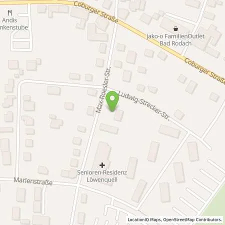 Standortübersicht der Tankstelle Stadtwerke Bad Rodach in 96476 Bad Rodach