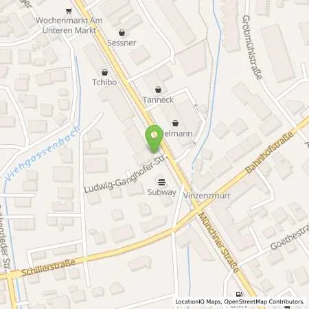 Standortübersicht der Tankstelle Volksbank Raiffeisenbank Dachau eG in 85221 Dachau