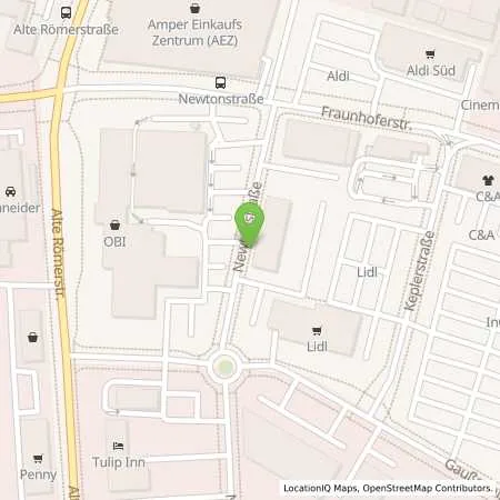 Standortübersicht der Tankstelle Stadtwerke Dachau in 85221 Dachau