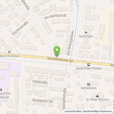 Standortübersicht der Tankstelle Stadtwerke Dachau in 85221 Dachau