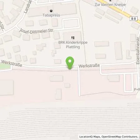 Standortübersicht der Tankstelle Stadtwerke Plattling in 94447 Plattling