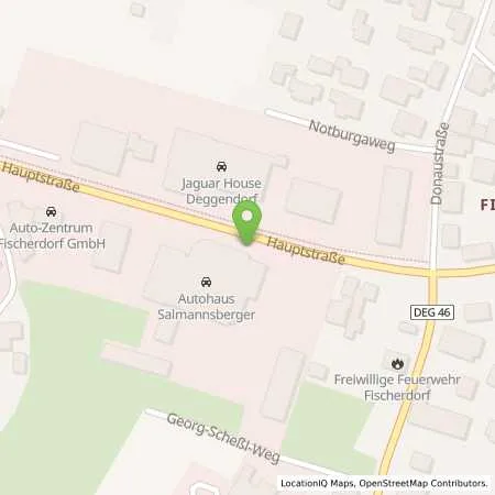 Standortübersicht der Tankstelle Max Salmannsberger GmbH in 94469 Deggendorf (Fischerdorf)