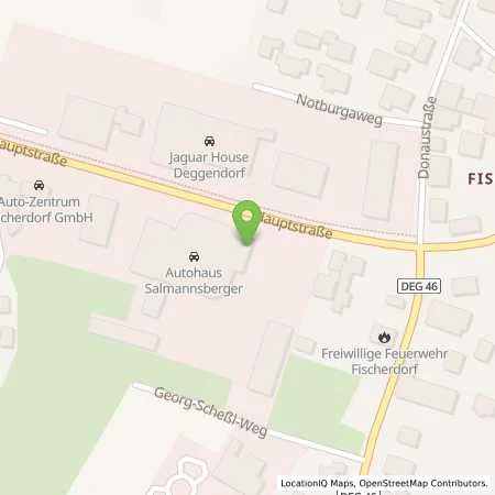 Standortübersicht der Tankstelle Max Salmannsberger GmbH in 94469 Deggendorf (Fischerdorf)