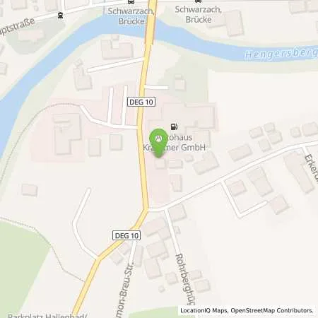 Standortübersicht der Tankstelle Autohaus Krammer GmbH in 94491 Hengersberg