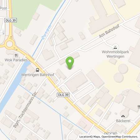 Standortübersicht der Strom (Elektro) Tankstelle: Lechwerke AG in 86637, Wertingen