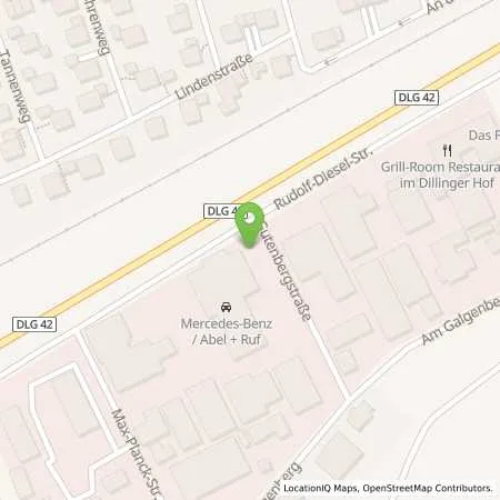 Standortübersicht der Tankstelle Abel+Ruf GmbH in 89407 Dillingen