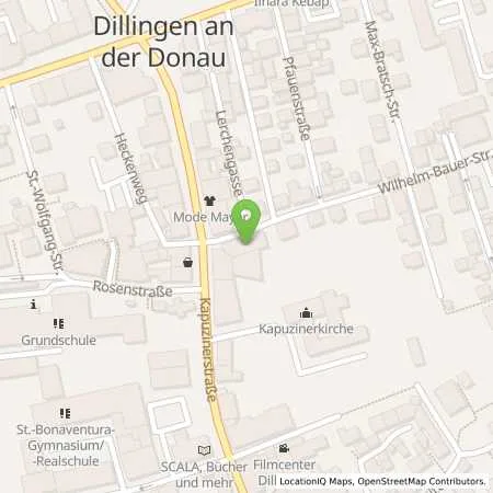 Standortübersicht der Tankstelle VR-Bank Donau-Mindel eG in 89407 Dillingen an der Donau