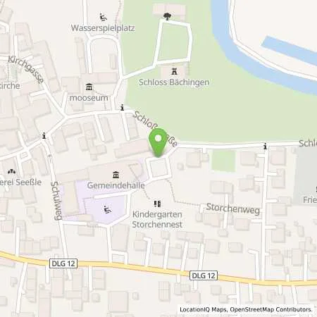 Standortübersicht der Tankstelle EnBW ODR AG in 89431 Bächingen