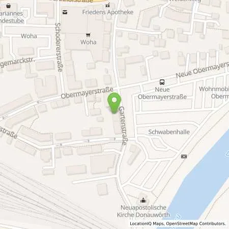 Standortübersicht der Tankstelle Lechwerke AG in 86609 Donauwörth