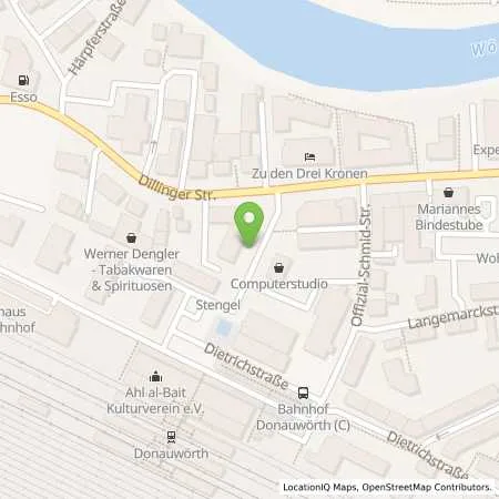 Standortübersicht der Tankstelle Lechwerke AG in 86609 Donauwörth