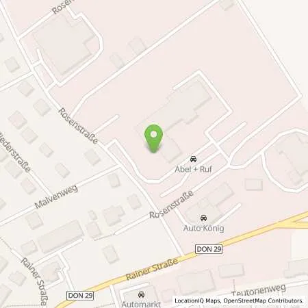 Standortübersicht der Tankstelle Abel+Ruf GmbH in 86609 Donauwörth
