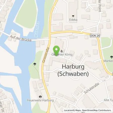 Standortübersicht der Tankstelle EnBW ODR AG in 86655 Harburg