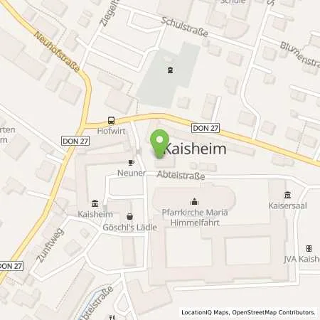 Standortübersicht der Tankstelle Lechwerke AG in 86687 Kaisheim