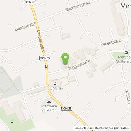 Standortübersicht der Tankstelle GP JOULE Connect GmbH in 86690 Mertingen