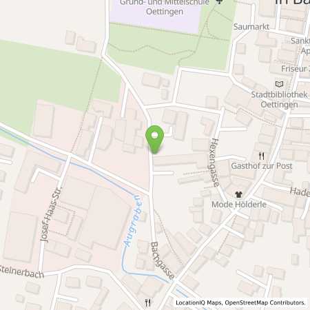 Standortübersicht der Strom (Elektro) Tankstelle: N-ERGIE Aktiengesellschaft in 86732, Oettingen