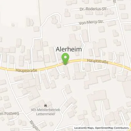 Standortübersicht der Tankstelle Schörger KG in 86733 Alerheim