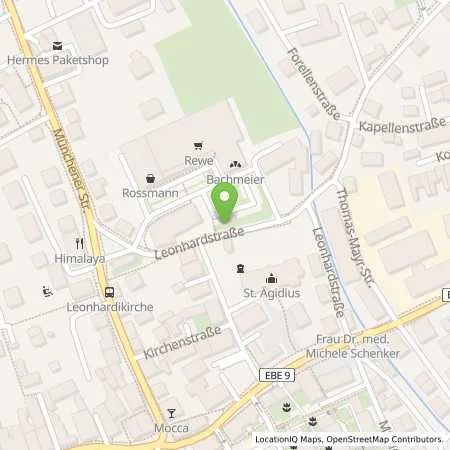 Standortübersicht der Tankstelle Rothmoser GmbH & Co. KG in 85567 Grafing